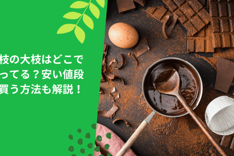 小枝の大枝はどこで売ってる？安い値段で買う方法も解説！