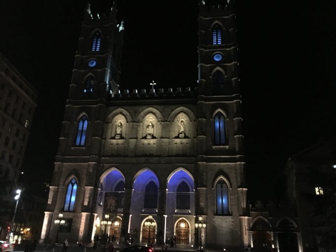 Notre-Dame Basilica night