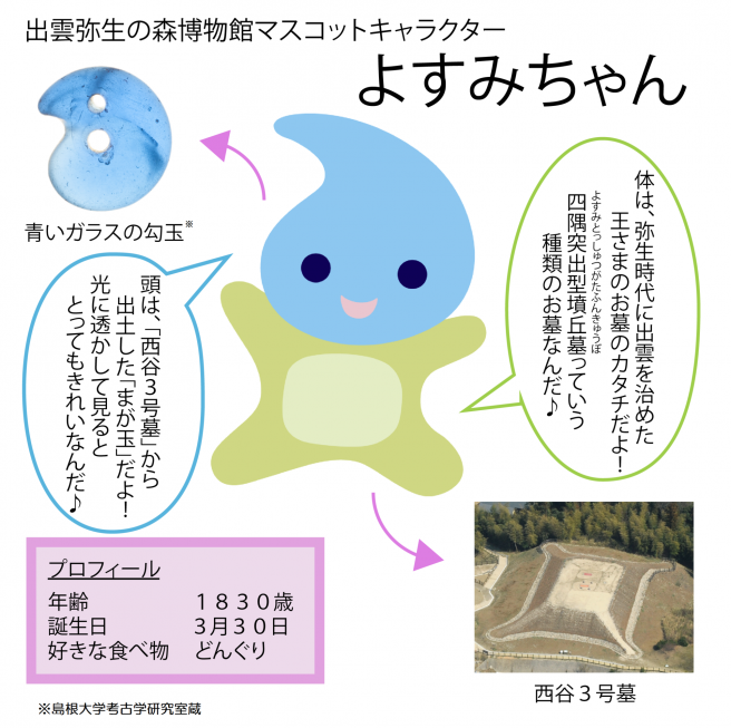 島根県 ゆるキャラ　よすみちゃん