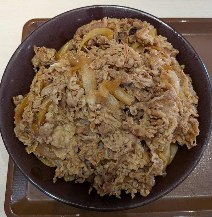 キング牛丼の量はどれくらい？メガとの比較