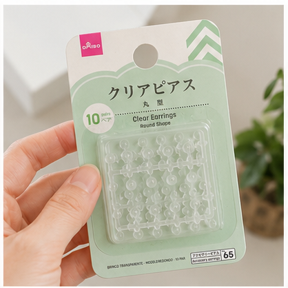 ダイソー 透明ピアス ばれない